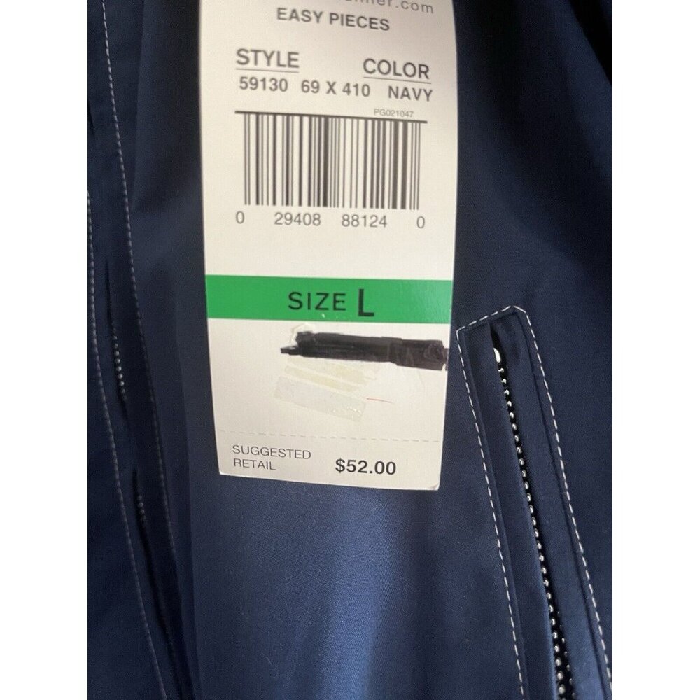 Alfred Dunner Jog Set Track Suit Womens Pants M Lined Jacket L Navy Vintage‎ - Picture 4 of 13